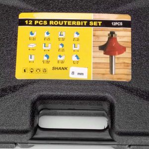 Set glodala za el. frezer 8mm 12 kom